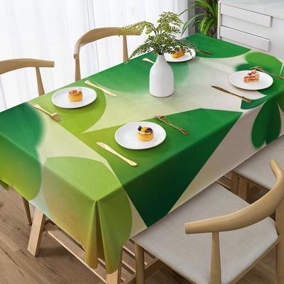 2D Gradient Green Tablecloth Restaurant Kitchen Tablecloth Living Room Home Decoration Rectangular Party Decoration