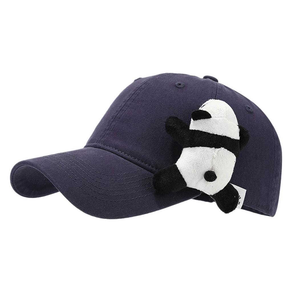 Women Chinese Panda Baseball Hat For Girls Women Unisex Panda Adjustable Hat Cute Stuffed Panda