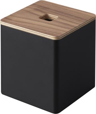 Yamazaki RIN Taschentücher Toilettenpapier x x 2001 Obenbefüllung & Karton, Braun, Ca.. B14,2 T14,2 H15,8cm, Quadratisch,