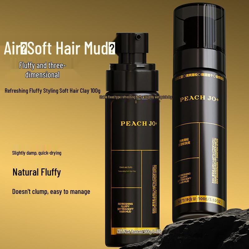 PEACH JO+ Matte Hair Clay Wax: Volumizing, Long-Lasting, Fresh Scent, Non-Damaging Styling Spray for Women.