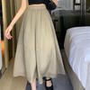 Summer A-shaped skirt women's medium and long gauze skirt Mori sweet pendulum skirt organza skirt