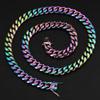 12MM 18k Gold Plated Lobster Buckle Stainless Steel Necklace Hip Hop Jewelry Men Miami Cuban Link Chain