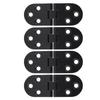 4pcs Black Alloy Zinc Alloy   Cabinet Hinge with Zinc Alloy Material for Folding Table Top Bring Sewing NaMachine Counters
