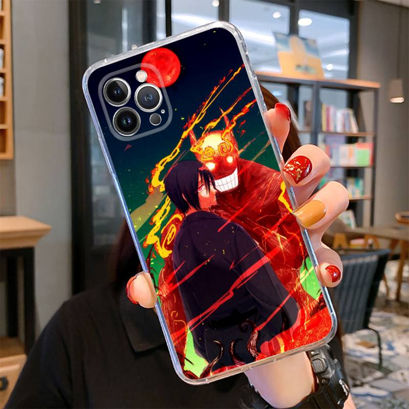 Pouzdro na telefon Fire Force pro iPhone 14 13 12 11 Pro Max XS X XR SE 2020 6 7 8 Plus Mini Průhledný kryt