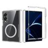 Crystal Clear Magnetic for Magsafe Phone Case For Samsung Galaxy Z Fold 8 Ultra 7 6 Hinge Coverage Protection Anti-Yellow Cover