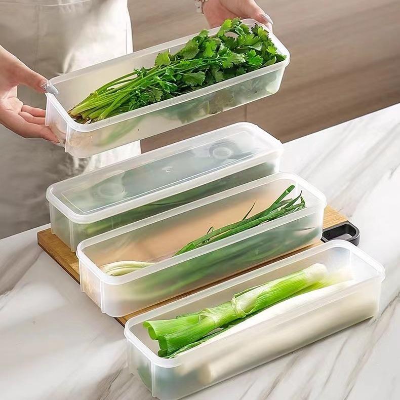 Kitchen Japanese Noodle Crisper with Lid Plastic Egg Vegetable Storage Box Storage Box Kitchen Sorting Box
