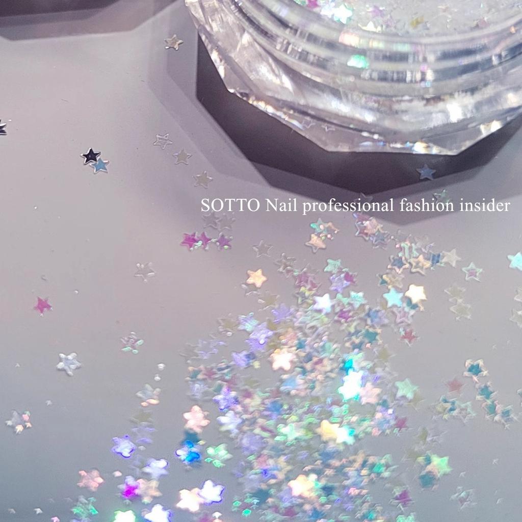 Mini Sparkling Circle Glitter Nail Decoration Wave Dot Retro Simple Style Black Gold Laser Nail Art DIY Accessories