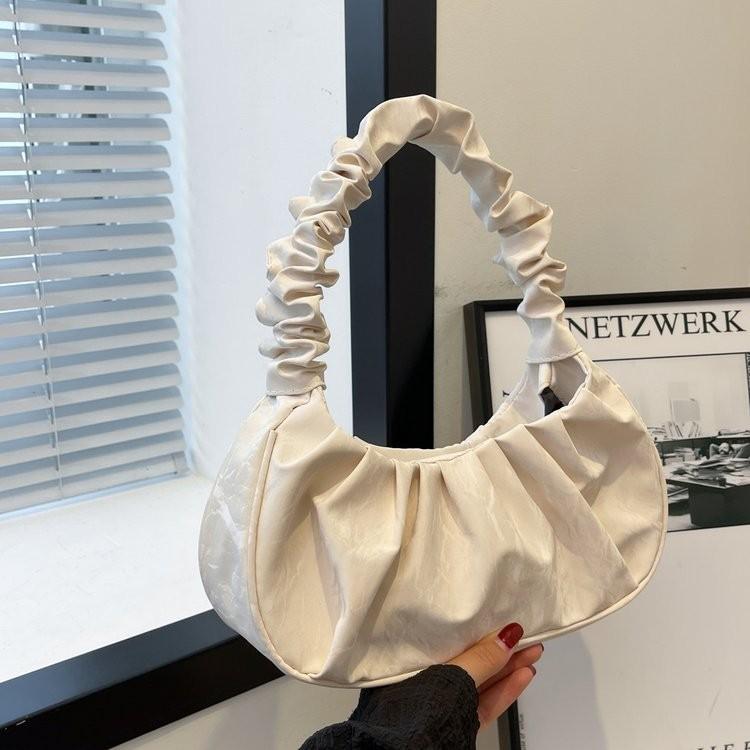 2024 Fashionable Cloud Bag Stylish Pleated Underarm Bag For Casual Travel Essentials