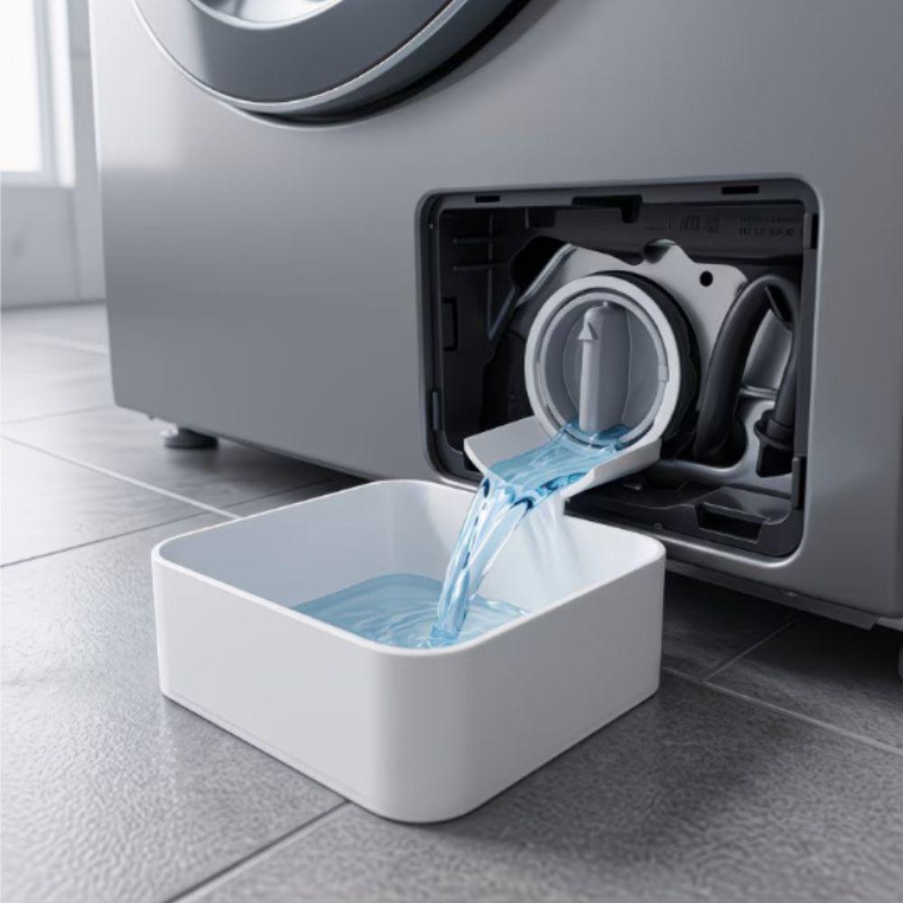 Clean Washer Filter Washing Machine Drainage Tray Washing Machine Drain Pan Laundry Room Floor