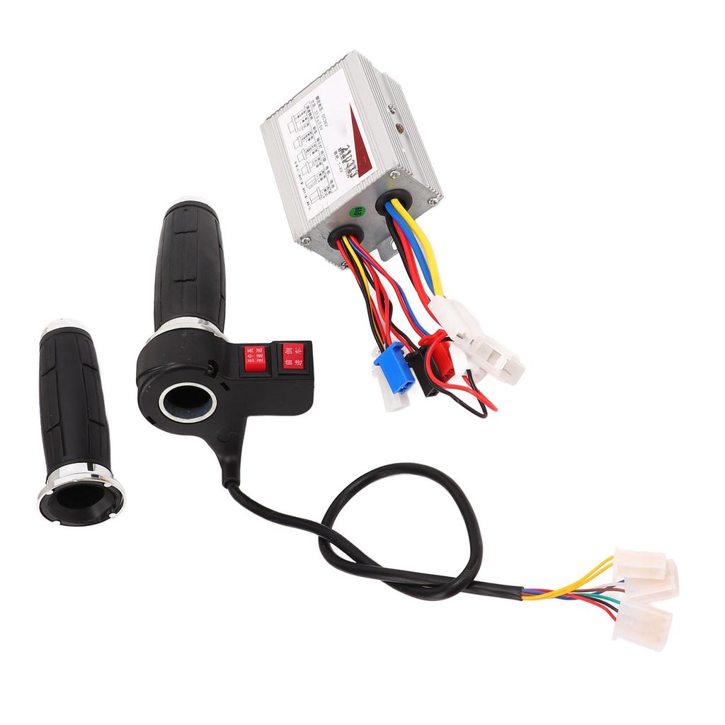 Brushed Controller Throttle Grip Set 36V 350W Good Heat Dissipation 3 Speed E Bike Motor Controller