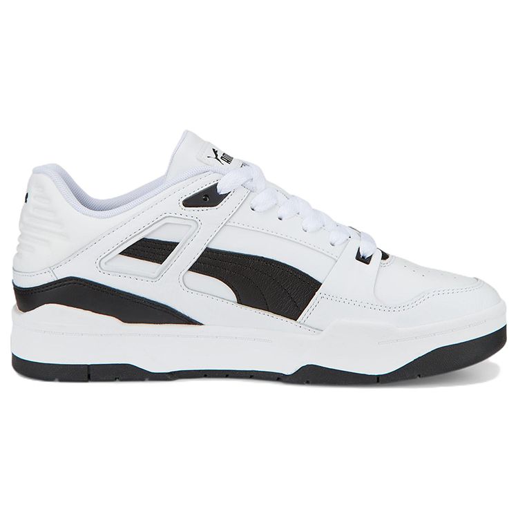 Puma Slipstream Leather White Black Unisex Sneakers 387544-04