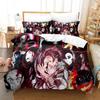 3D Printed Anime Bed Sheet Demon Slayer Bedding Set Single Twin Full Queen King Size Bed Set Adult Kid Bedroom Duvet cover Sets
