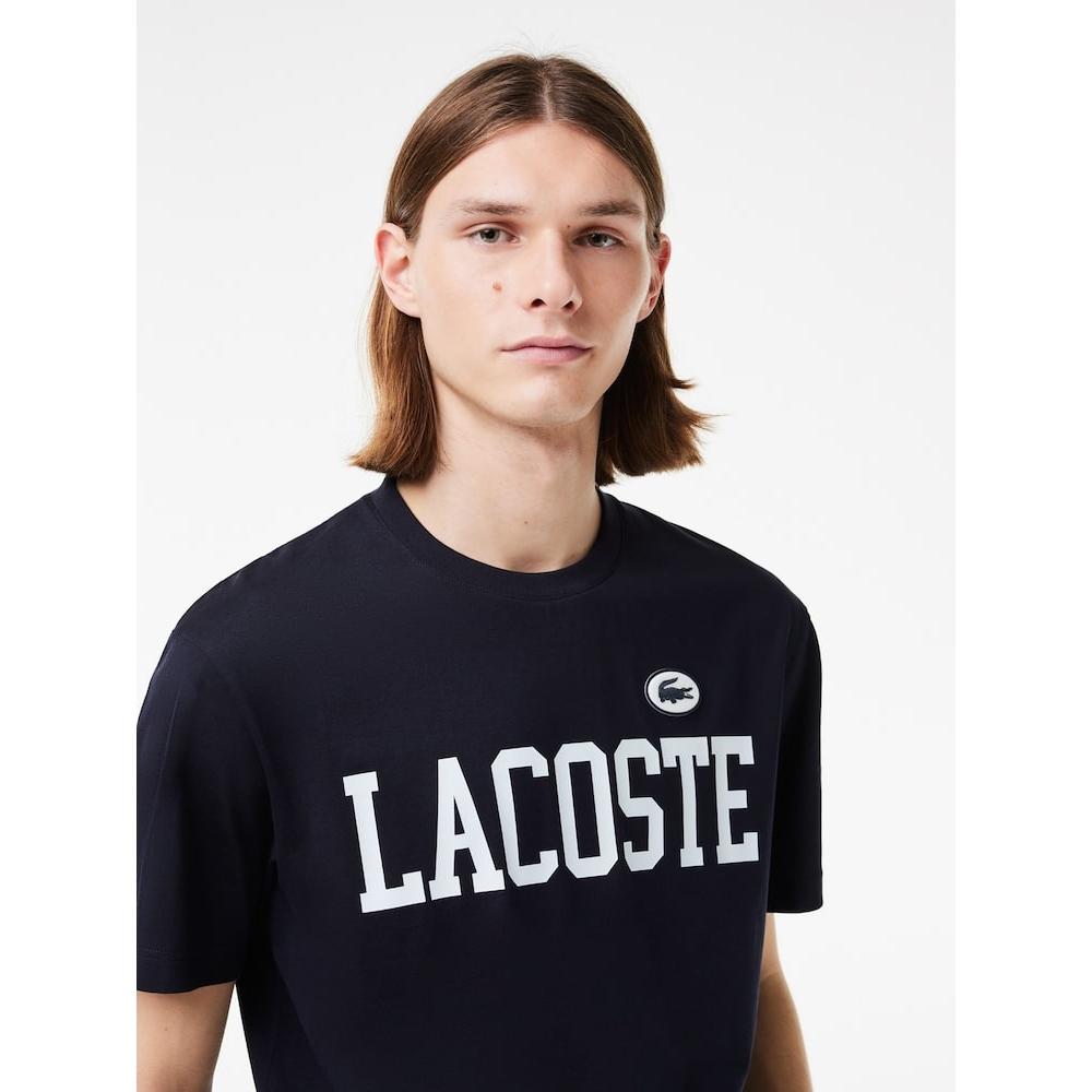 Lacoste Men S Logo Graphic Puff Badge MaTch T ShirT Th7411 54g Hde q2nTh7411 54gHde