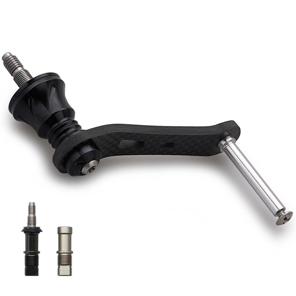 HEIGHTEN 42mm rukojeť navijáku Karbonová Spinning Shimano Daiwa naviják General Purpose Game Stream (Žádný knoflík) 1,5 kB [Light Fishing] (Černá) (803)