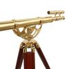 Custom Style Brass Telescope with Tripod,152.4 Cm  Style Nautical Telescope with Wooden Stand, Refractor Scope with Finder