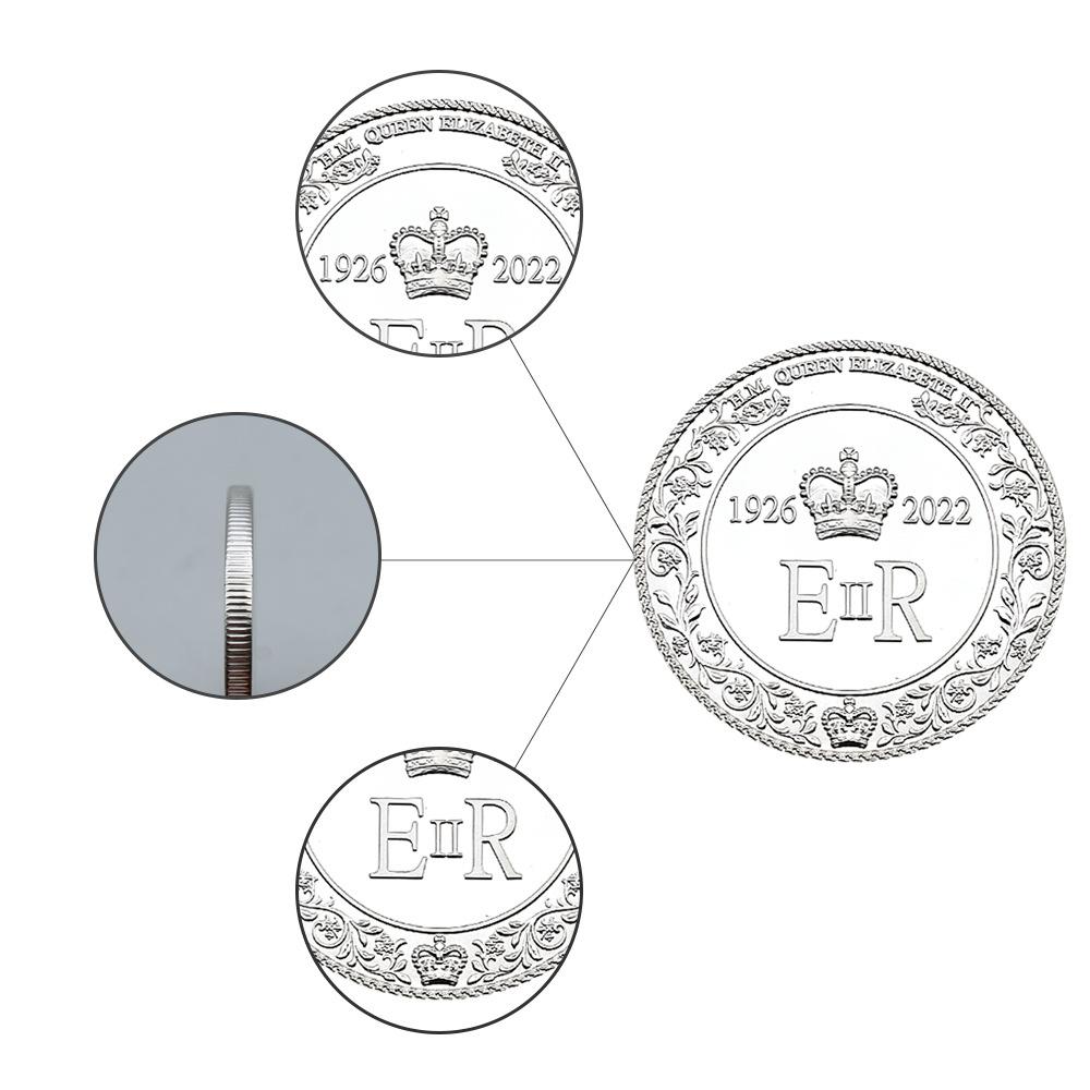 Reine d'Australie, Pièces de la Reine Elizabeth II, 1926-2022, Emblème de l'Angleterre, Médaille Métallique