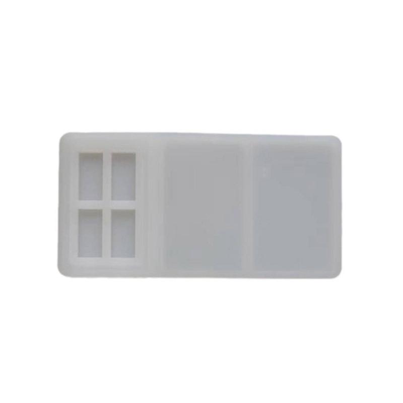 DIY High Definition Transparent Moulds Flowing Sand Goo Card Brick Silicone Mold Unique Decorations Making Resin Mold