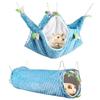 Hideaway Tunnel Warm Tube House Scratchproof Hammock Bunkbed for Reptile Animals