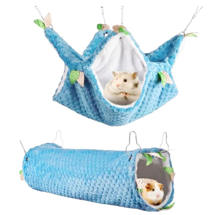 Hideaway Tunnel Warm Tube House Scratchproof Hammock Bunkbed for Reptile Animals