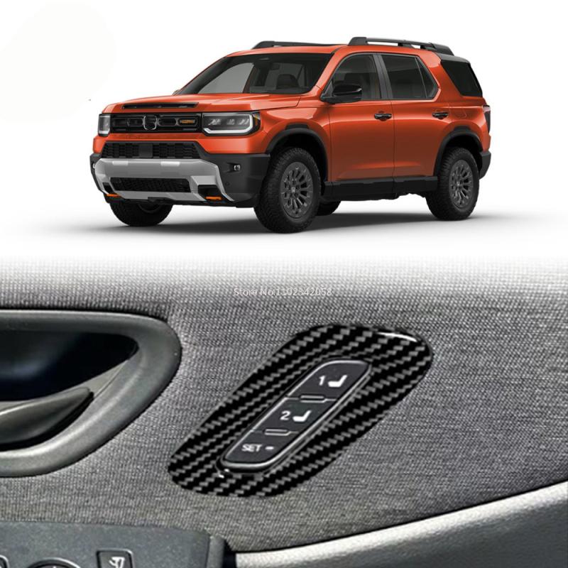 ABS Carbonfiber For Honda Passport 2025 2026 Door Handle Bowl Window Lift Switch Gear Water Cup Panel AC Vent Trument Cover