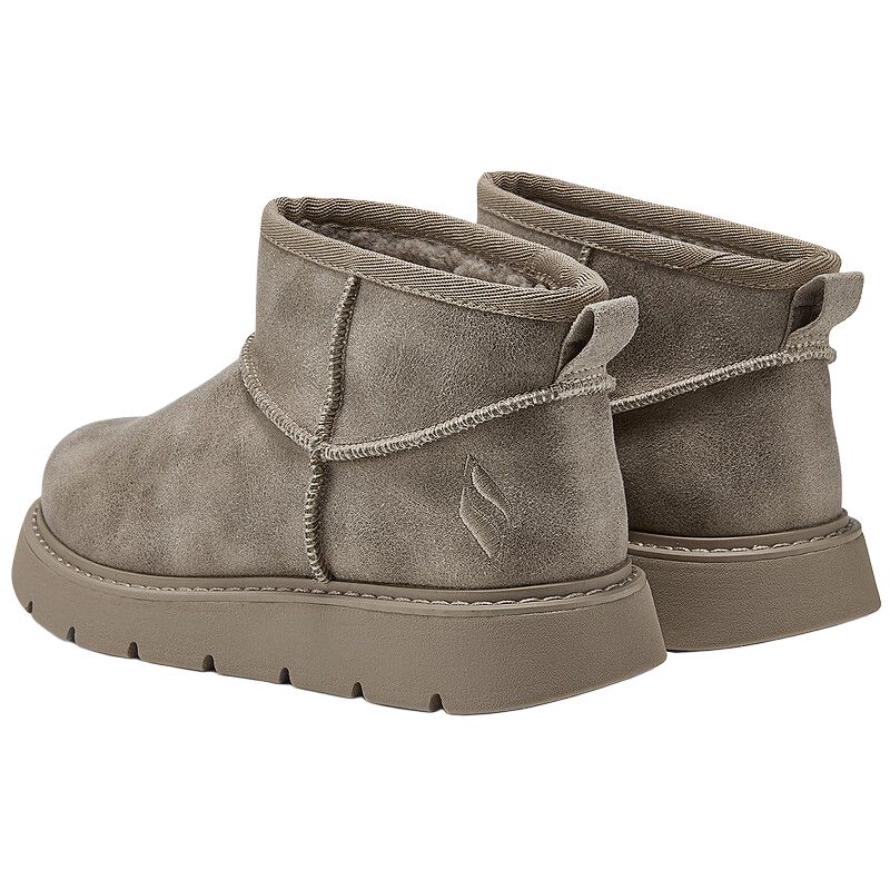 Skechers Comfortable Versatile Short Boots Women boots Gray Brown 169018-TPE