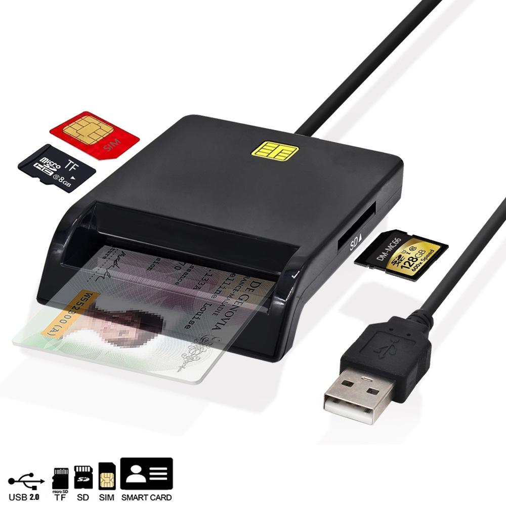USB 2.0 Tip-C Akıllı Kart Okuyucu: IC, Banka, SIM, Kimlik ve CAC Kartları için Hepsi Bir Arada