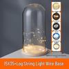 LED Sea Urchin Night Light with Preserved Flower in Glass Cover