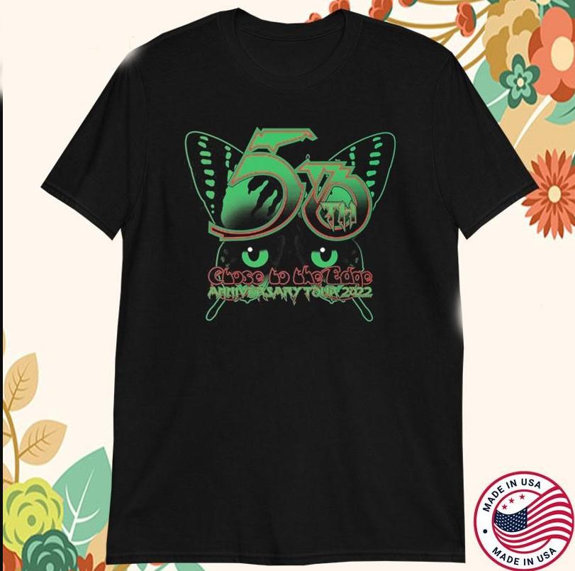 Yes Band Close To The Edge 50th Anniversary Tour Butterfly T-shirt size S-5XL S