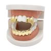 2Pcs/Set Halloween Gift Hip-Hop Tooth Grills Double Glossy Fangs Dental Grills  for Women Men