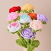 Simulated Flowers Handmade Scented Crochet Fake Flower with Steel Wire