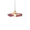 New Simple Retro Brass Glass Pendant Lights Warm Light Indoor Bedroom Bedside Dining Room Living Room Decoration Chandelier HOT