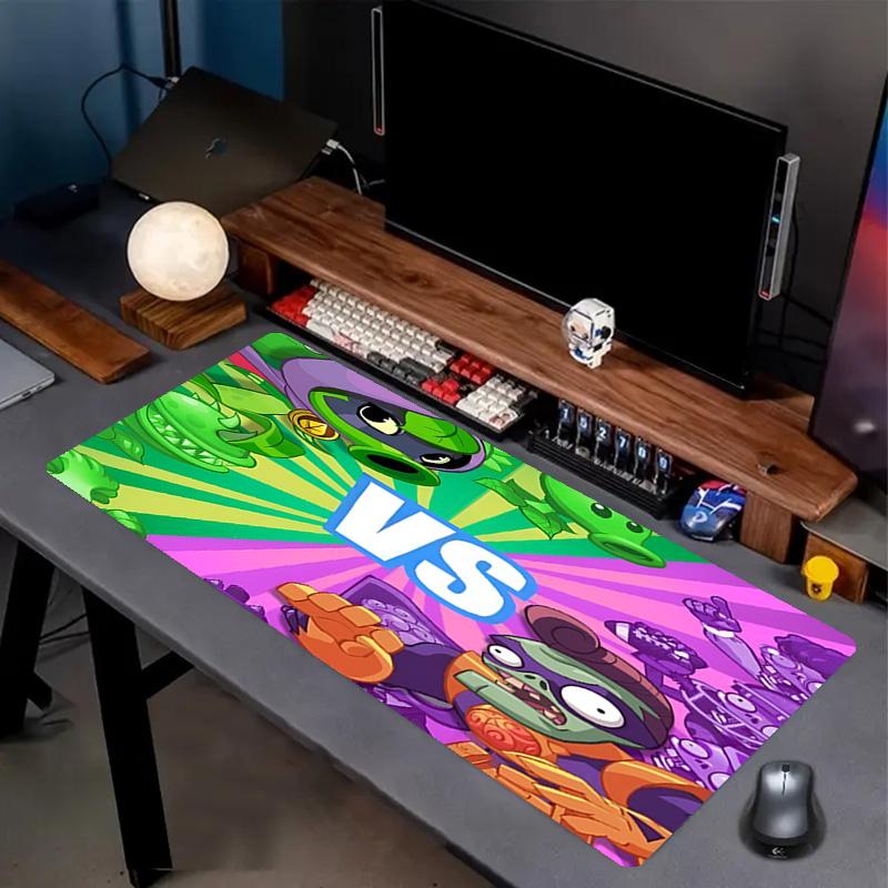 Plants vs. Zombies Print Mouse Pad, Anti‑Slip Desktop keyboard Mat, for PC Laptop Gaming Working Daily Use, Cool Festival Surprise Gift