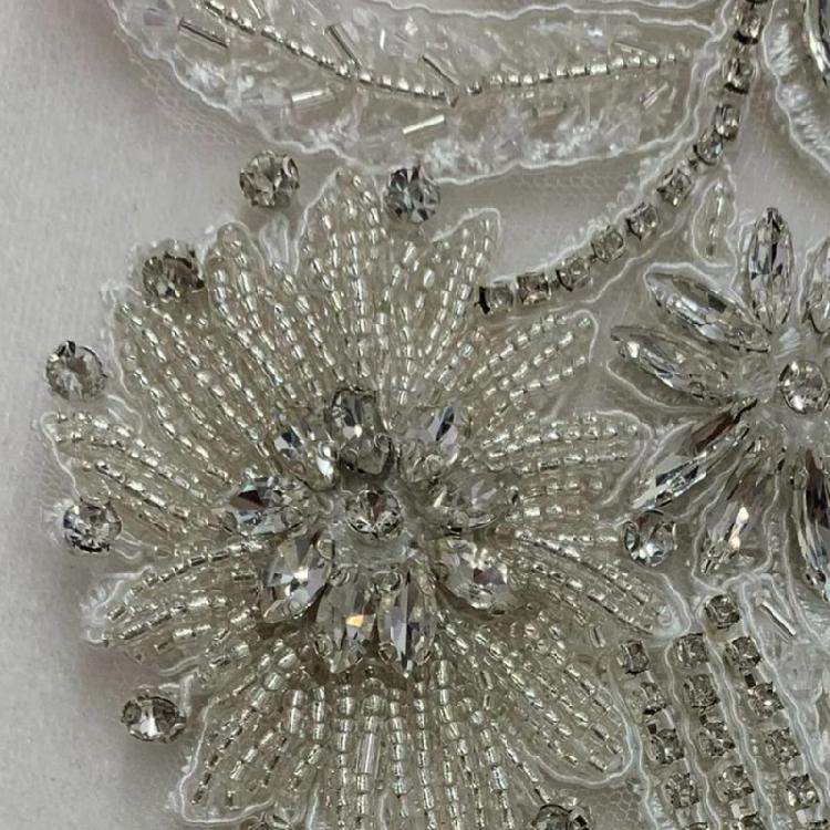 Embroidery Flower Applique Garment Decoration Sewing On Accessories for Stage Performers Gown Ethnic Costume Applique
