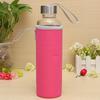 550ml Universal BPA Free High Temperature Water Bottle Resistant Glass Sport With Tea Filter Infuser Bottle Jug Protective Bag