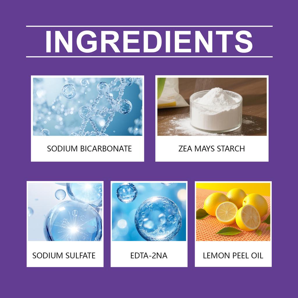 Powder-based Toilet Cleaner Powerfully Yellowing And Scale, Deeply Penetrates Glaze Surface, And Protects Household Use.