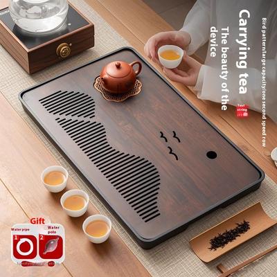 Gianxi Tea Tray Tea Set Tea Tray Tea Sea Dry Brewing Platform Tray Bamboo Tray Tea Ceremony  Small Water Storage Tea Platform