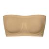 Zeriluna Strapless Non-slip Bandeau Bra Highly Elastic and Comfortable Off-shoulder Clothing Available In Multiple Colors