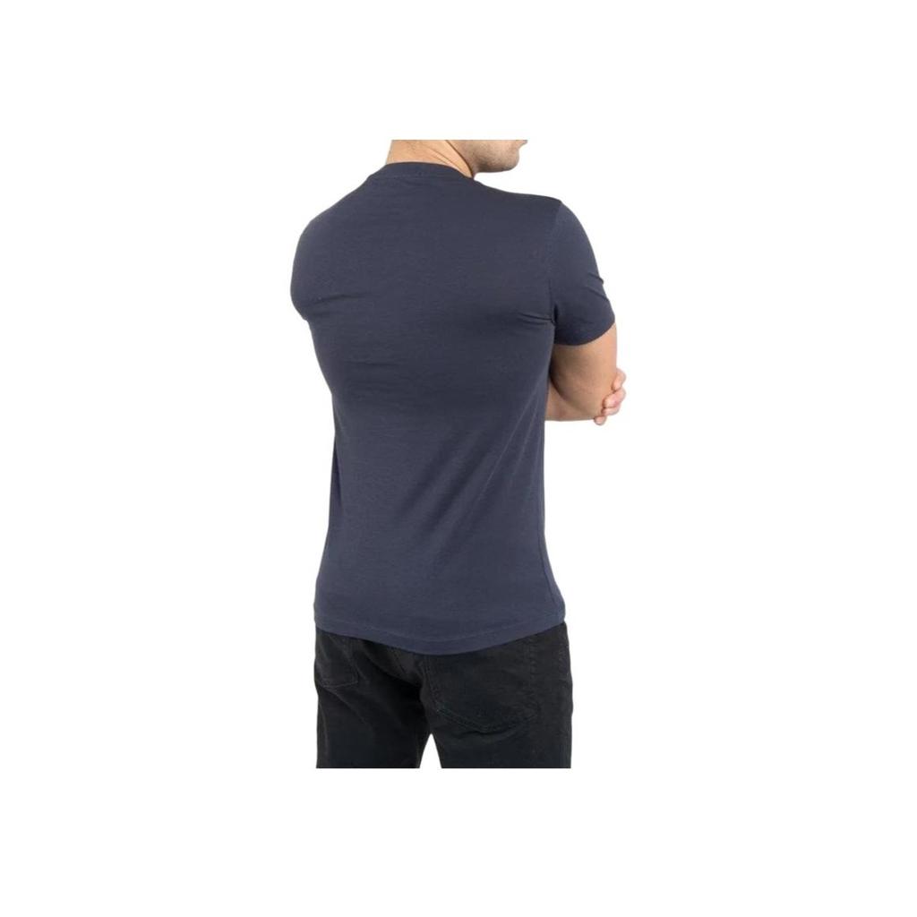 Calvin Klein Comfortable Versatile Letter Print Short Sleeve T-Shirt Men Tops Dark-Blue J30J314314-CHW
