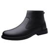 Fashion Designer Brand Men's Genuine Leather Shoes Winter Plush Ankle Boots Casual Men's Business Shoes Outdoor Snow Boots Free Delivery