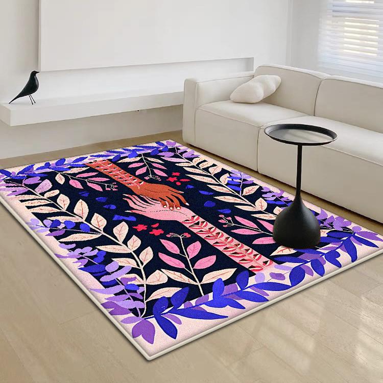 Nordic Abstract Carpet for Living Room Simple Home Decoration Bedroom Large Area Rugs Washable Antiskid Lounge Floor Mat Bedside