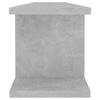 Wall Shelves 2 pcs. Concrete Grey 90 x 18 x 20 cm Wood Based Material