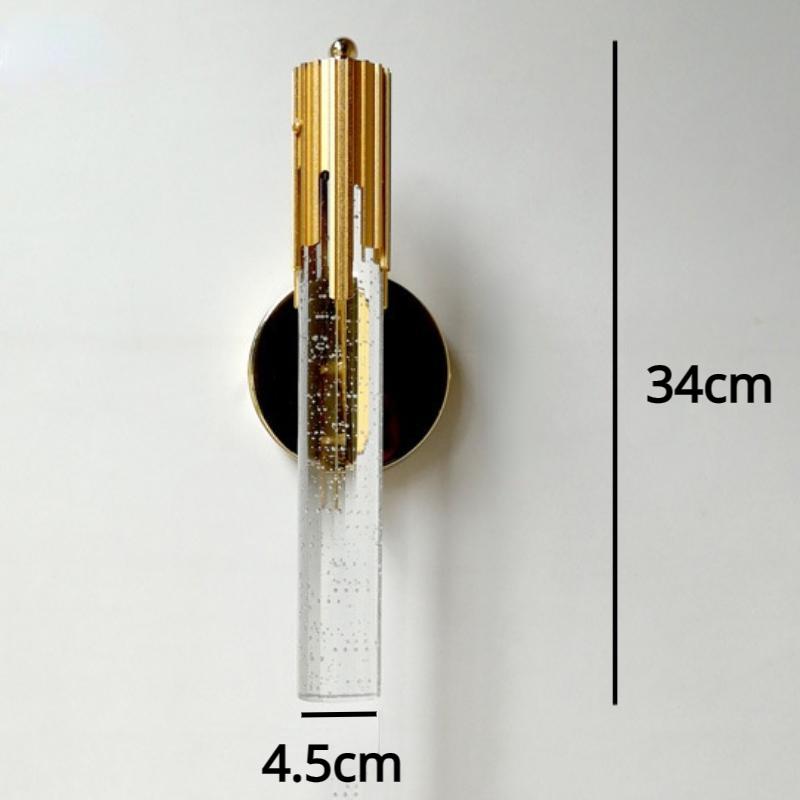 

Светодиодные хрустальные настенные бра, современная гостиная, фон, настенные светильники, спальня, прикроватная лестница, проход, внутреннее освещение Gold Crystal lamp