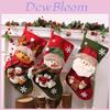 Cute Santa Claus Snowman Elk Socks Shaped Pendant For Party