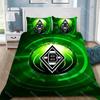 Copripiumino Federa Set Biancheria da Letto BorussiaS M-MonchengladbachS Adulto RagazzoRagazza Decorazione Camera da Letto Regalo per Bambini Singolo Grande