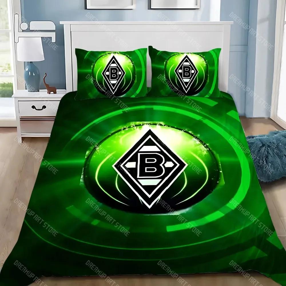 Copripiumino Federa Set Biancheria da Letto BorussiaS M-MonchengladbachS Adulto RagazzoRagazza Decorazione Camera da Letto Regalo per Bambini Singolo Grande