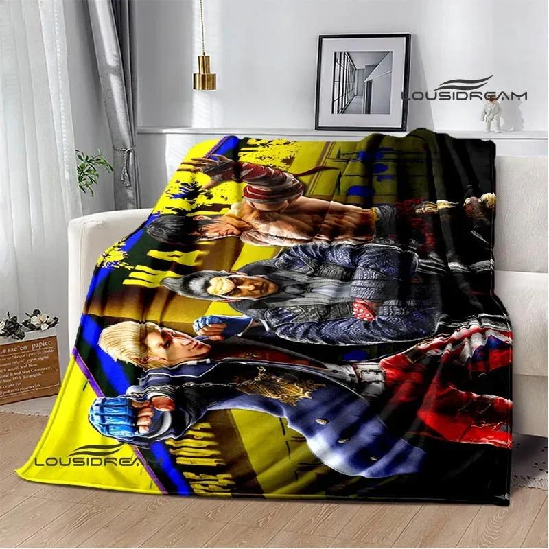 3D game tekken8 Printed blankets picnic blanket Warm blankets Flannel Soft Cozy Blanket Home travel blanket Birthday Gift