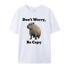 2025 Summer Trend Crew Neck T-shirt, Beaver, Men and Women Can Loose and Versatile Short Sleeve