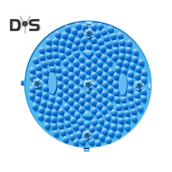 

Круглый массажный коврик для ног, снятие боли в ногах, расслабление мышц, для детей и взрослых, противоскользящий складной акупрессурный коврик, портативный инструмент для массажа при ходьбе по камням синий