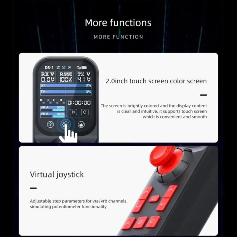 DS800 2.4Ghz 8 Function Wireless Device With F08A Receiver For Miniature Vehicles And Watercrafts
