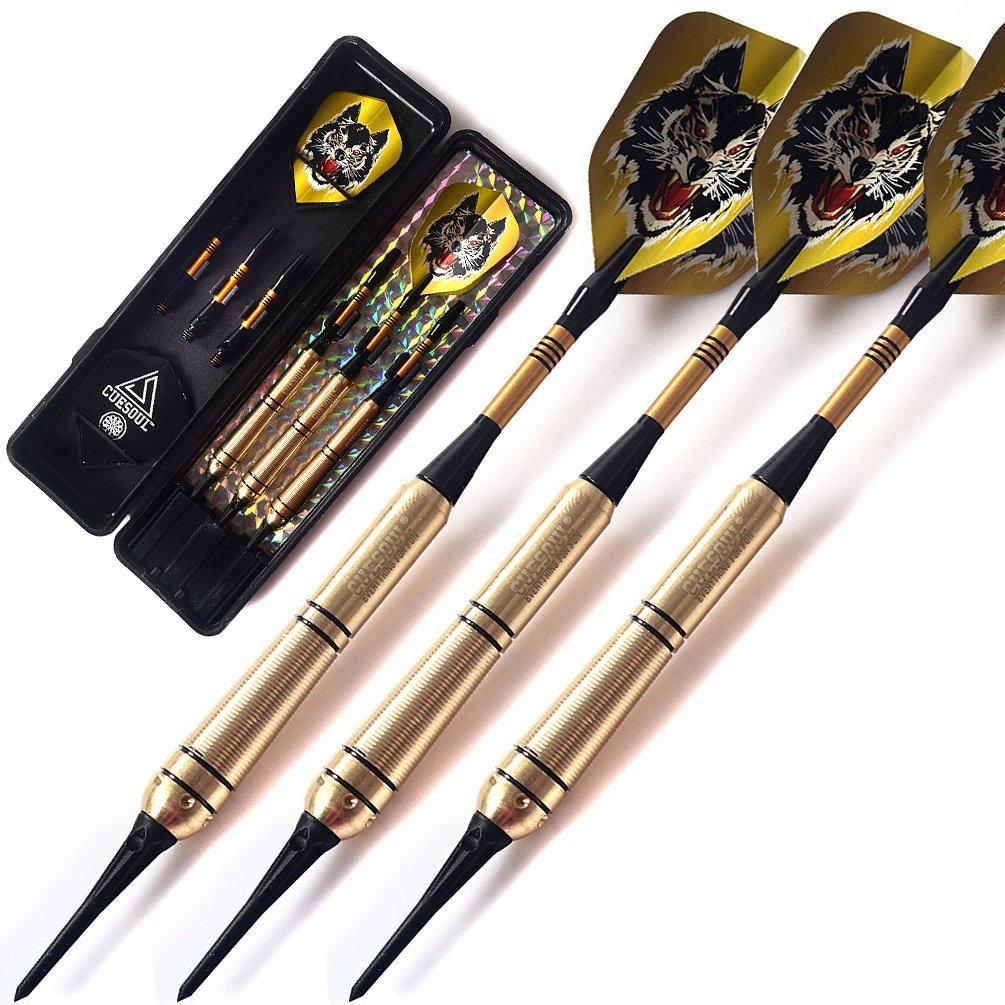 

CUESOUL latest wolf design series soft tip darts 16g barrel (set of 3)